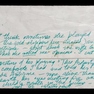 a page of handwritten text