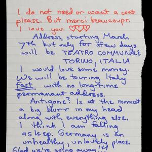 a page of handwritten text