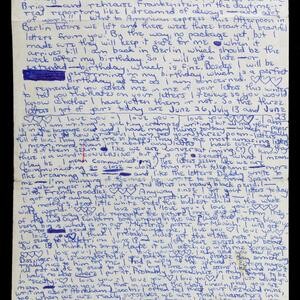 a page of handwritten text