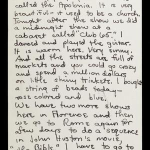 a page of handwritten text