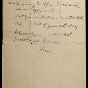 a page of handwritten text