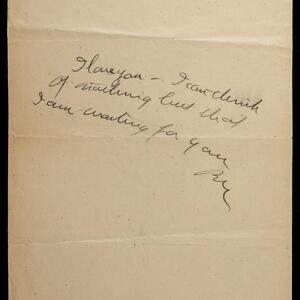 a page of handwritten text
