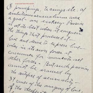 a page of handwritten text