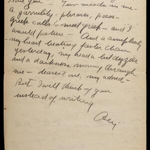 a page of handwritten text