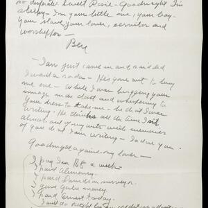 a page of handwritten text