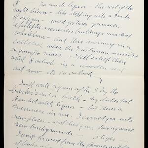 a page of handwritten text