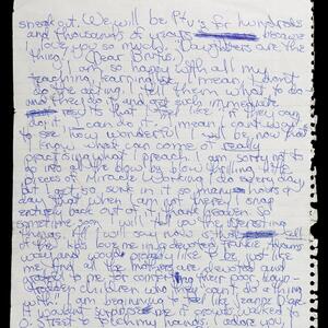 a page of handwritten text