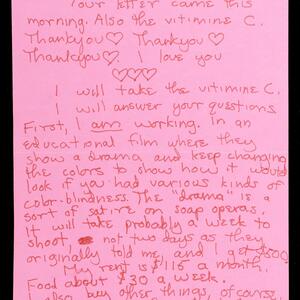 a page of handwritten text