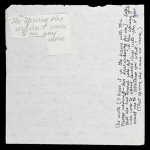a page of handwritten text