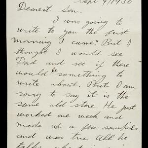 a page of handwritten text