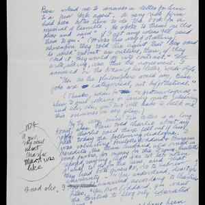 a page of handwritten text
