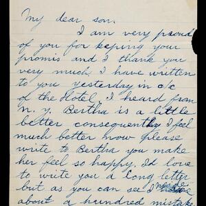 a page of handwritten text