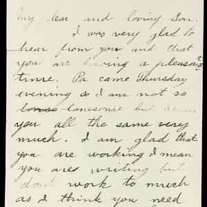 a page of handwritten text