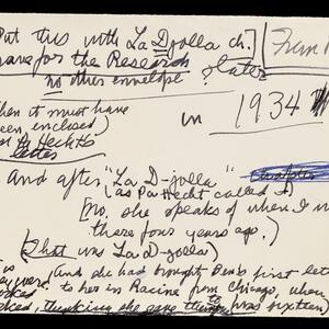 a page of handwritten text