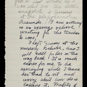 a page of handwritten text