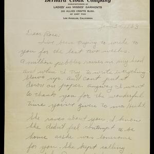 a page of handwritten text