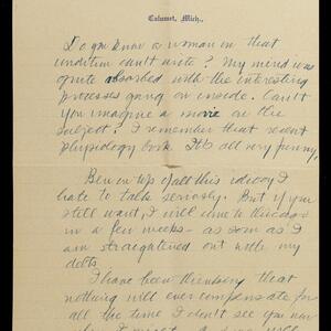 a page of handwritten text