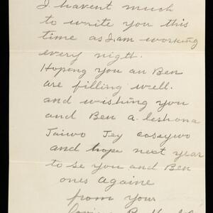a page of handwritten text