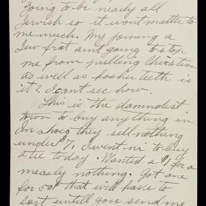 a page of handwritten text