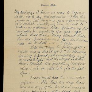 a page of handwritten text