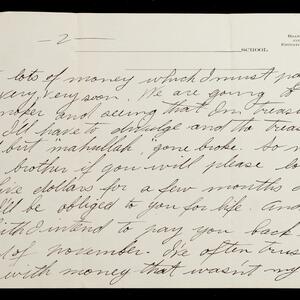 a page of handwritten text