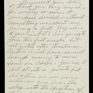 a page of handwritten text
