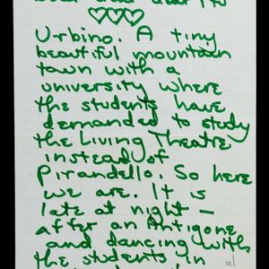 a page of handwritten text