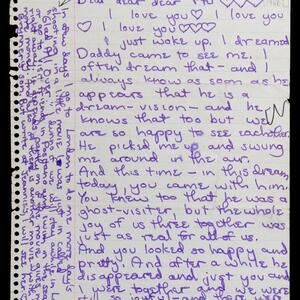 a page of handwritten text