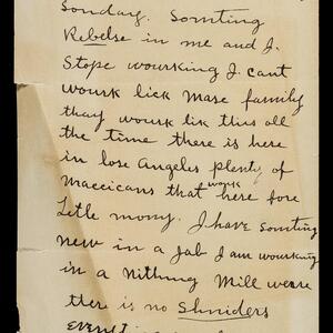 a page of handwritten text