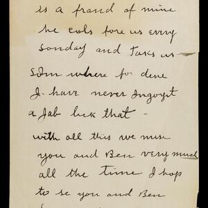 a page of handwritten text