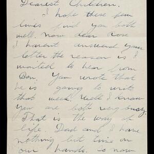 a page of handwritten text