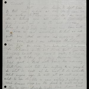 a page of handwritten text