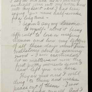 a page of handwritten text