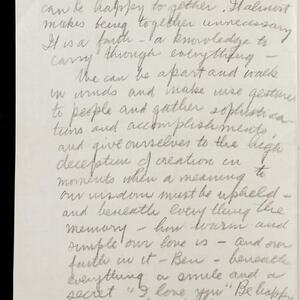 a page of handwritten text