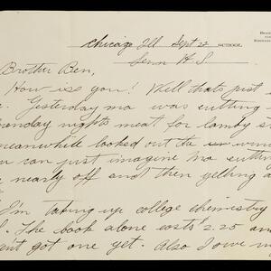 a page of handwritten text