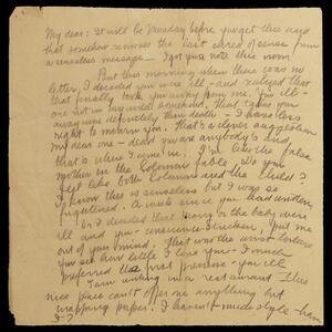 a page of handwritten text