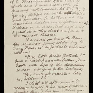 a page of handwritten text