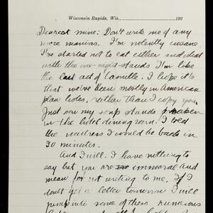 a page of handwritten text