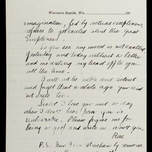 a page of handwritten text