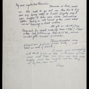 a page of handwritten text