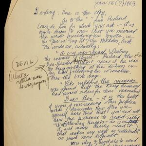 a page of handwritten text