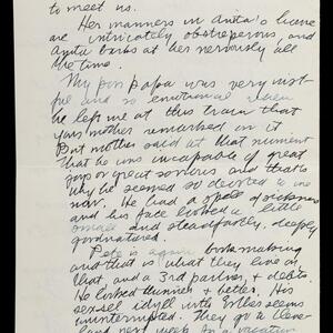 a page of handwritten text