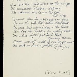 a page of handwritten text