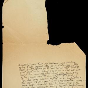 a page of handwritten text