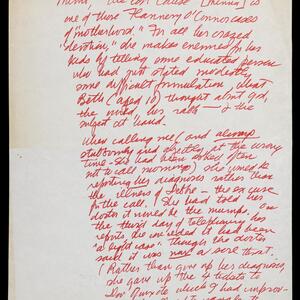 a page of handwritten text