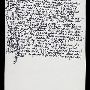 a page of handwritten text