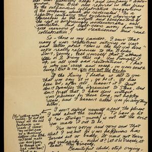 a page of handwritten text