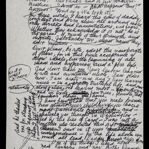 a page of handwritten text