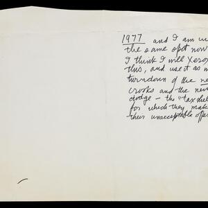 a page of handwritten text