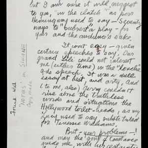 a page of handwritten text